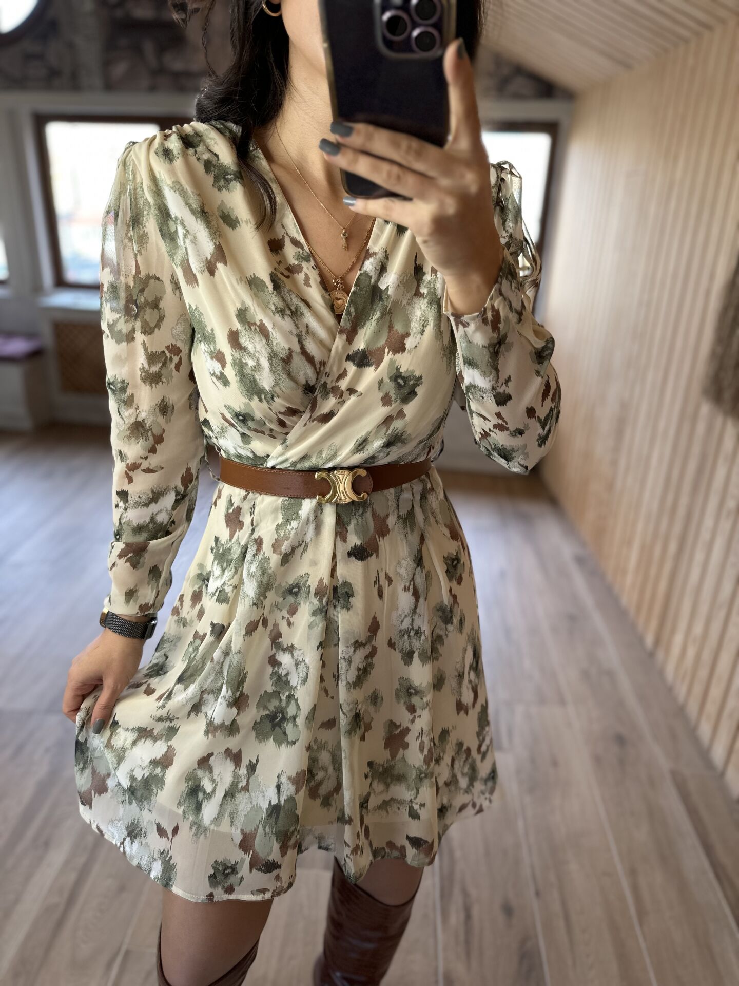 155 C tasarım kahve kemer