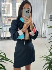 Sg Navy Blue Skirt Suit