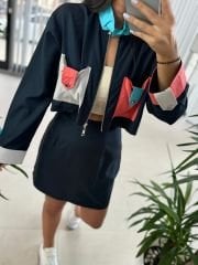 Sg Navy Blue Skirt Suit
