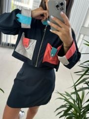 Sg Navy Blue Skirt Suit