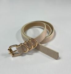 3040 Gold Halka Detaylı Taş Kemer