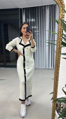 Tasarım Triko krem Elbise