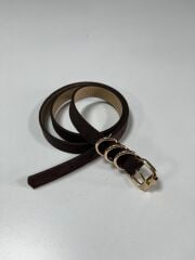 3040 Gold Halka Detaylı Taba Kemer