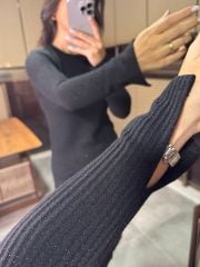 Ms Kaşkorse Siyah Kalem Elbise