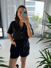 Ms Siyah Müslin Takım