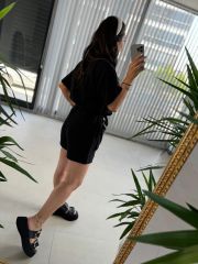 Ms Siyah Müslin Takım