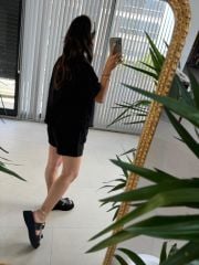 Ms Siyah Müslin Takım