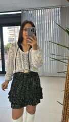 Sg Ajurlu v Yaka Krem Triko