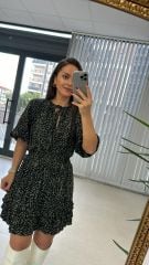 Haki Leo Şifon Elbise