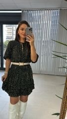 155 Gold Kare Tokalı Taş Kemer