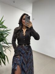 Mc 7091 Kraşlı Baklava Desen Laci Etek