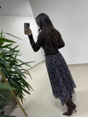 Mc 7091 Kraşlı Baklava Desen Laci Etek