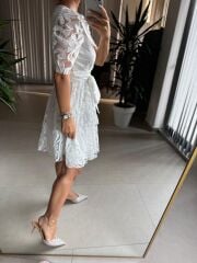 Mc 5716 Kruvaze Dantel Elbise