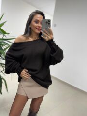 Mz 22749 A. Kahve Triko Kazak