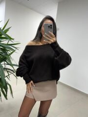 Mz 22749 A. Kahve Triko Kazak