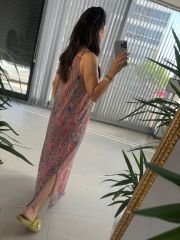 Ky Shawl Pattern Strappy Beach Dress Dress