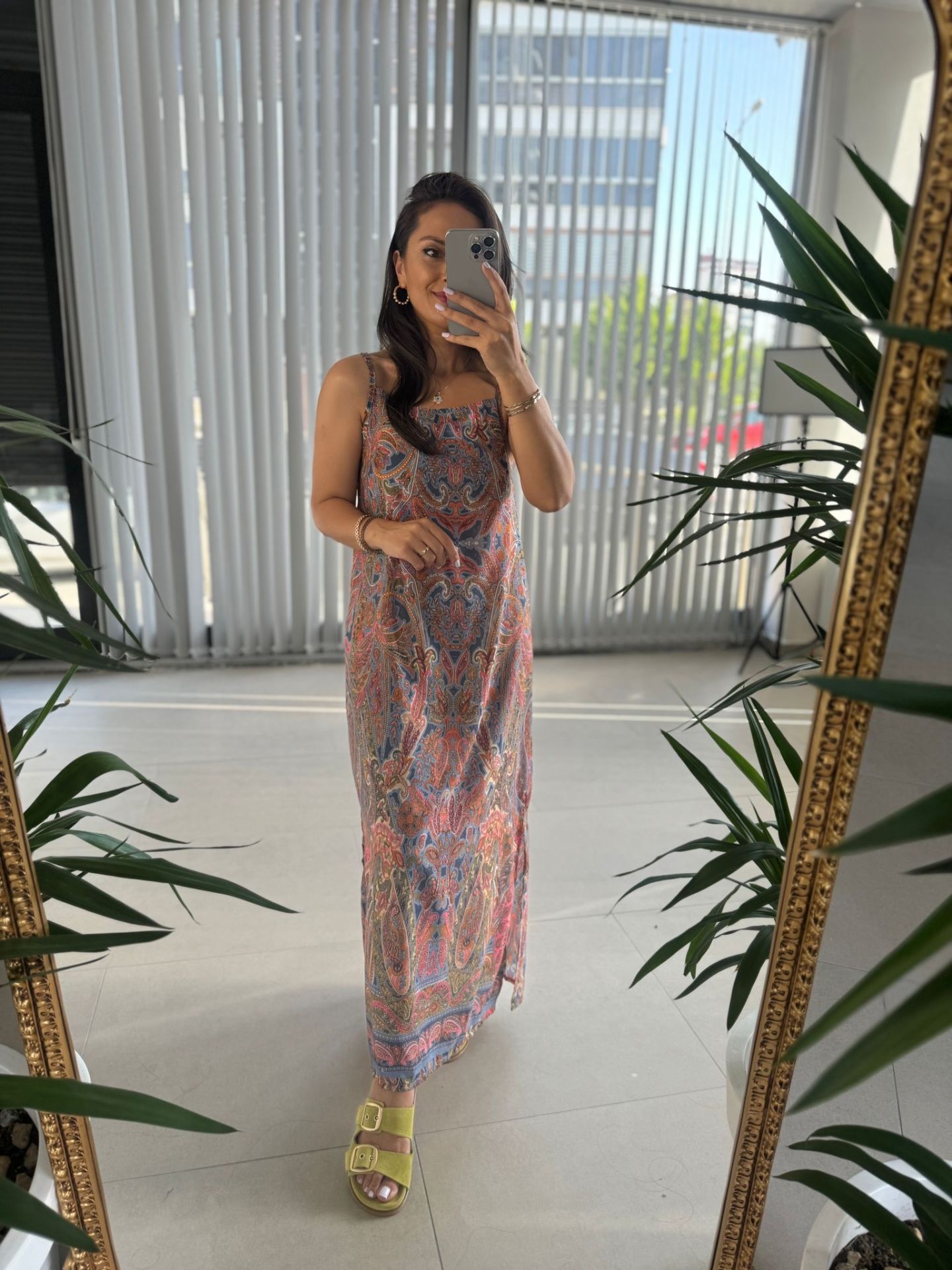 Ky Shawl Pattern Strappy Beach Dress Dress