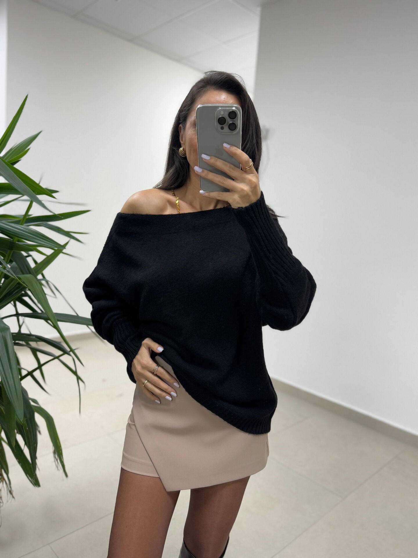 Mz 22749 Siyah Triko Kazak