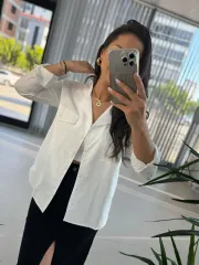 Gk Cepli Beyaz Gömlek