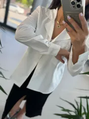 Gk Cepli Beyaz Gömlek