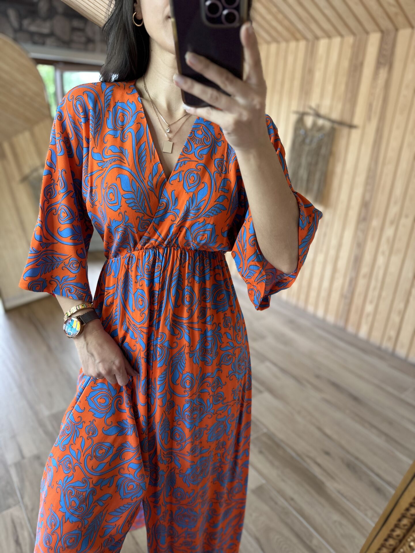 My 3154 Eflal orange transitional dress