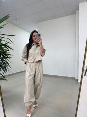 Fp 51227 Paça Lastikli Gabardin Taş Takım