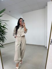 Fp 51227 Paça Lastikli Gabardin Taş Takım
