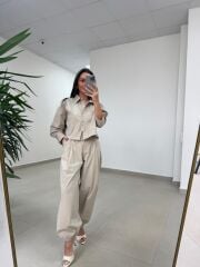 Fp 51227 Paça Lastikli Gabardin Taş Takım