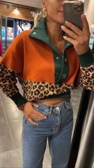 Tasarım çıtçıtlı sweat