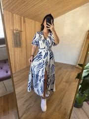 My 3061 Saks geçişli balon kol gömlek elb