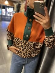 Tasarım çıtçıtlı sweat