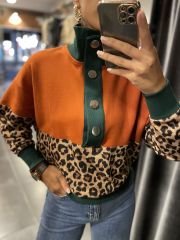 Tasarım çıtçıtlı sweat