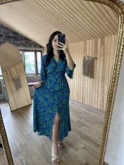 My 3154 Meryem Saks geçişli elbise