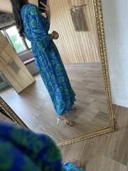 My 3154 Meryem Saks geçişli elbise
