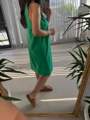 Ky Green Basic Sleeveless Dress