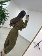 Fp 51227 Paça Lastikli Gabardin Olive Takım