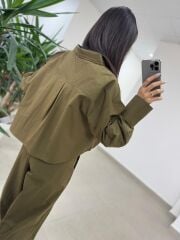 Fp 51227 Paça Lastikli Gabardin Olive Takım