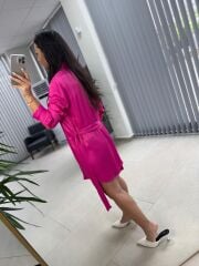 Orj Marka Fuşya Saten Elbise