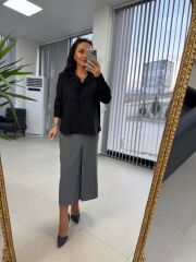 Gk Cepli Siyah Gömlek