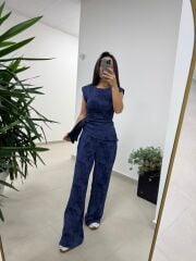 Ny 3010 İthal Kumaş Vatkalı Tasarım Saks Takım