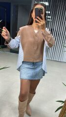 Dr Bej Tasarım Sweat Hırka