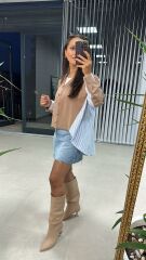 Dr Bej Tasarım Sweat Hırka