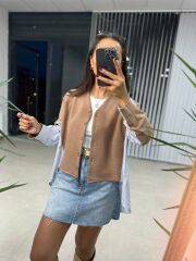 Dr Bej Tasarım Sweat Hırka