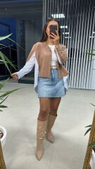 Dr Bej Tasarım Sweat Hırka