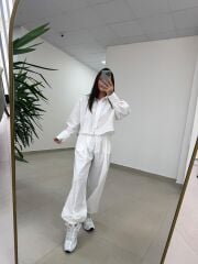 Fp 51227 Paça Lastikli Gabardin Beyaz Takım