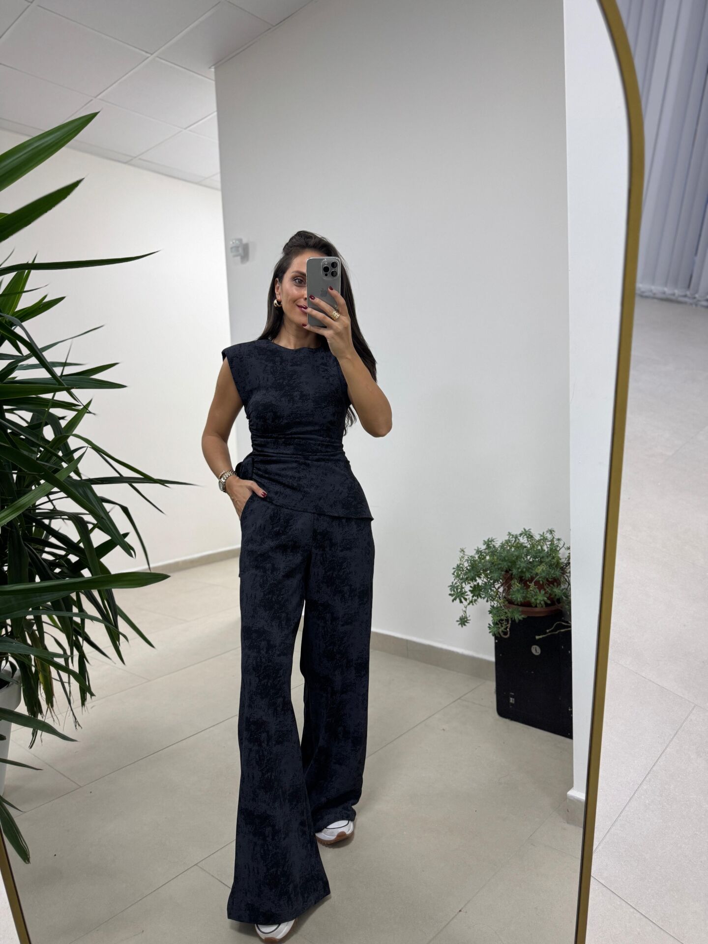 Ny 3010 İthal Kumaş Vatkalı Tasarım Siyah Takım