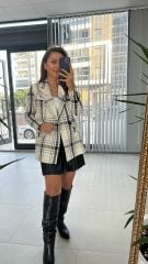 Bordo Geçişli Tüvit Ceket 1011