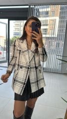 Bordo Geçişli Tüvit Ceket 1011