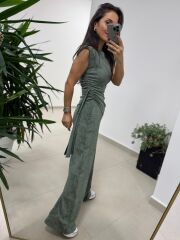 Ny 3010 İthal Kumaş Vatkalı Tasarım Mint Yeşili Takım