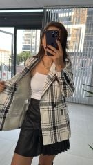 Bordo Geçişli Tüvit Ceket 1011